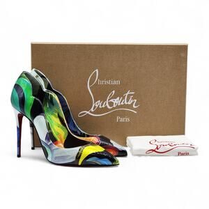 Christian Louboutin Hot Chick Leather Pumps Multicolor EU 34 US 4 - New $845